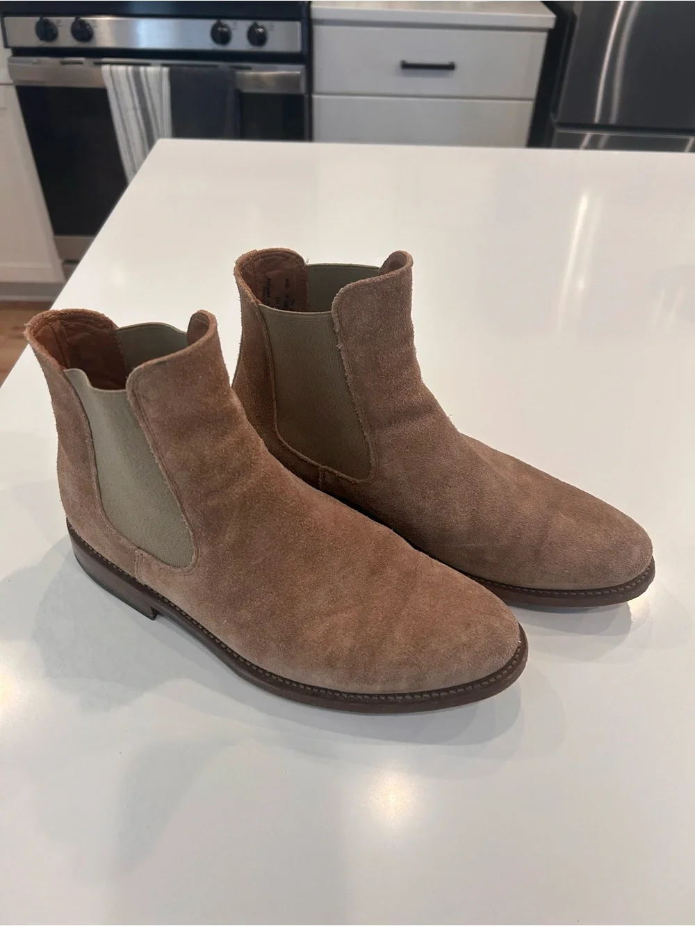 Thursday Boot Company Men's Suede Chelsea Boots - Sand